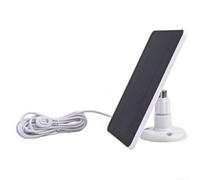 Durashmall Cámaras de reflector monocristalino de 4 W para cámaras Arlo Pro 4 Ultra 2 Pro 3 Ultra Pro 5S, cable de salida de 5 V, cable blanco de 3 metros, suministro de seguridad (blanco)