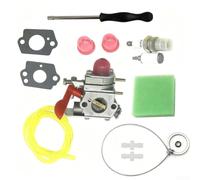 Durashmall Carburador para cortacésped, kit de carburador, para modelos Poulan P4500 PP025 PP125 PP258TP PP25E, pieza de repuesto de motor pequeño C1U-W19 530071811