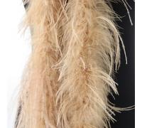 Durashmall Chal boa de plumas de avestruz para camisa de vestir, decoración superior, manualidades, ribete suave y esponjoso, rojo, rosa, azul, amarillo, verde, naranja, blanco, negro, camello