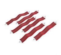 Durashmall Cinturón de silla reforzado de tela antigrietas para patio y césped, 6 correas gruesas para silla de gravedad con ganchos de metal, bandas de repuesto elásticas para tumbona