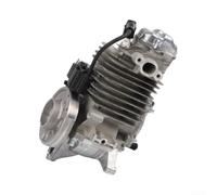 Durashmall Conjunto de cilindro de motor de metal para soplador de mochila BR800 y BR800X sustituye a la parte 4283-020-0200, diseño de cilindro corto plateado para un mejor flujo de aire y