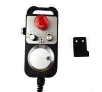 Durashmall Controlador de 6 MPG Control remoto E-Stop CNC MPG Controlador de volante con cable en espiral blindado y diseño de montaje de chasis profesional
