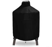 Durashmall Cubierta de parrilla resistente impermeable para exteriores, protector de parrilla de cerámica grande, se adapta a ahumadores y barbacoas de 31.5 x 40 pulgadas con correas ajustables para