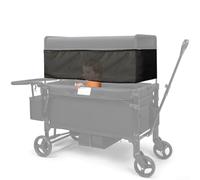 Durashmall Cubierta de red transpirable de 4 lados para cochecito, accesorio de vehículo de cuatro ruedas con capucha ajustable, para un flujo de aire óptimo y protección solar, toldo de malla de