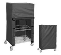 Durashmall Cubierta protectora para estante de almacenamiento, cubierta de tela Oxford impermeable con hebillas de nailon y construcción innovadora con cremallera (36 x 24 x 72 pulgadas)