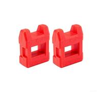 Durashmall Desmagnetizador magnetizador, destornillador 2 en 1, herramienta magnética, para puntas de acero, dispositivo de magnetismo de cambio rápido, no requiere batería, 2 piezas (rojo)