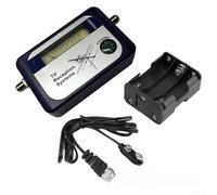 Durashmall DVB T - Medidor de señal de antena de TV digital con zumbador y control de atenuación, rango de frecuencia portátil de 170 a 860 MHz, rango de frecuencia de 65 a 95 dBuv, nivel de entrada