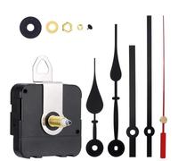 Durashmall El kit de reparación de mecanismo de reloj de pared de cuarzo incluye 2 juegos de manecillas de hora y minutos, adecuadas para paneles de reloj de 5 a 9 mm de grosor para una hora precisa
