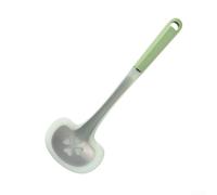 Durashmall Espátula de silicona para freír utensilios de cocina antiadherentes, cocina flexible para huevos, tortitas, agitar, utensilios de núcleo de acero inoxidable, seguro para todas las sartenes