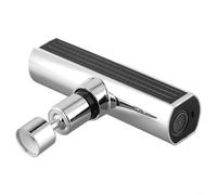 Durashmall Extensor de grifo de cocina con boquilla giratoria y giratoria de 180°, adaptador de pulverizador de fregadero ABS para flujo de agua flexible, fácil instalación para grifos estándar