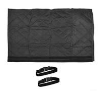 Durashmall Funda aislante para manguera de aire acondicionado, 150 cm, como se muestra, conducto de escape de CA, calor con 2 correas para protección contra el clima de la unidad al aire libre