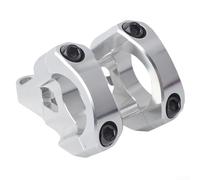 Durashmall Heavy Duty CNC Bike Stem 31.8mm x 52mm 6061 Aluminio Alloy Riser 35mm para Mountain Bike DH Downhill Freeride Negro (plata)