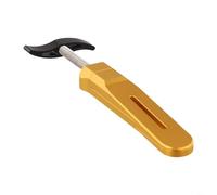 Durashmall Herramienta de prensa de pistón de pinza de freno de disco hidráulico para reinicio estático de 2 pistones, hecho de aleación de aluminio y acero inoxidable, diseño compacto para un fácil
