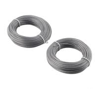Durashmall Hilo Nylon Cortabordes 1.6mm 24m Bobina Recambio | Nylon de alta para resistencia, 1.6mm diámetro, 24m longitud, para ideal césped para denso, recambio fácil