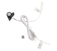 Durashmall Interruptor automático de sensor de movimiento infrarrojo PIR ajustable CC 12 V para módulos y gabinetes de tiras de luz LED con inducción de cuerpo humano, construcción de plástico y metal