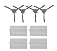 Durashmall Juego de cepillo lateral y filtro para Zigma Spark 980 981 Aspiradora robótica Accesorios de repuesto Material Mano de obra fina Eficiente Limpieza de esquinas y bordes Principal