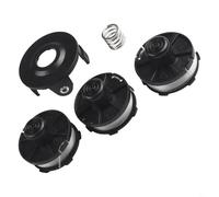 Durashmall Juego de cubiertas de carrete de repuesto Tap and Go Line para recortadoras DUR181Z DUR141Z UR180D, incluye 3 carretes, 1 cubierta, 1 resorte para números de pieza 195858-1 196146-9 con 1,6