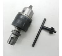 Durashmall Juego de varilla de vástago de ángulo recto de 19 mm y portabrocas de 1,5-13 mm o 3-16 mm para adaptador de rosca cónica B16, vástago Weldon a adaptador de vástago cónico B16, herramienta