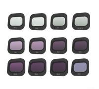 Durashmall Kit de 12 filtros de vidrio óptico para drones con MRC-UV STAR CPL Black Mist 1/4 ND8 ND16 ND32 ND64 ND16-PL ND32-PL ND64-PL filtros nocturnos para DJI Mini 5 Pro