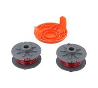 Durashmall Kit de carrete y cubierta para cortacésped 05364-20 05328-20, carretes de línea de repuesto para cortacésped con carcasa protectora para cortacéspedes eléctricos, construcción de nailon