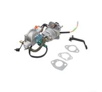 Durashmall Kit de conversión de carburador de combustible dual, para motores GX390 188F 190F, adaptador de 4.5-5.5KW a propano con palanca de estrangulamiento y juntas, para generador de cortacésped