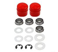 Durashmall Kit de conversión de cojinetes de rueda delantera para cortacésped Craftsman 9040 532009040 121748x 19mm Diámetro interior Juego de actualización de montaje suave Piezas de repuesto fáciles