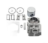Durashmall Kit de manga de cilindro de motor de 51 mm, conjunto completo de cilindro para EBZ8500, forro de precisión con anillos de rodamiento de pin, clips de cuñas para piezas de repuesto de