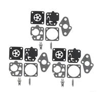 Durashmall Kit de reparación de carburador para Kawasaki TD24 TD25 TD33 TD40 TD48 TG20 TG24 TG25 TG33 Materiales 3 Set 8 piezas por juego para mantenimiento de recortadora de cuerdas al aire libre