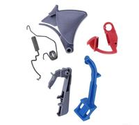 Durashmall Kit de resorte de estrangulador de varilla del acelerador, pieza de repuesto para motosierra, para modelos HUS 350, 353, 346, 340, 345, reparación de instalación de montaje de precisión (B)