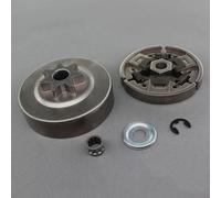 Durashmall Kit de rodamientos de piñón de tambor de embrague para motosierra MS290 MS390 029 039 MS310 sustituye a 1129 640 2000 3/20.3 cm-7T conjunto de embrague con arandela y clip E