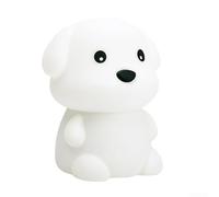 Durashmall Luz nocturna LED inteligente con reconocimiento de voz, asistente de inteligencia artificial, soporte multilingüe, conectividad WiFi para oficina en casa, perro, conejo, oso (perro)