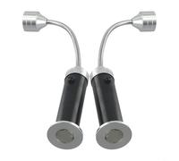 Durashmall Luz para parrilla de barbacoa al aire libre con 9 LED súper brillante base magnética cuello de cisne flexible para cocinar por la noche, camping, taller, garaje, paquete de 2