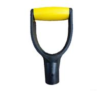 Durashmall Mango de pala de plástico con agarre D de repuesto para palas, rastrillos y horquillas, 31 mm de diámetro interior, accesorio ergonómico para herramienta de excavación de nieve, accesorio