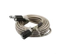 Durashmall Manguera de repuesto para lavadora de alta presión, 10 m, extremos hembra M22 x 1,5 mm, con doble junta tórica, material PTFE para lavado de coches, extensión de limpieza de máquinas