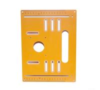 Durashmall Máquina de corte de perforación portátil Placa base para motores de 4 pulgadas, escala de precisión, piedra de madera, instalación sin taladro, herramienta de baquelita naranja