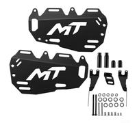 Durashmall Marco de transporte lateral de aluminio Soporte de equipaje trasero protector para CFMOTO 450MT 2024 2025 Negro