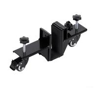 Durashmall Marco para instalación de puerta, ruedas giratorias de 360 grados, almohadillas de goma antideslizantes, abrazadera ajustable para puertas precolgadas y de losa, grosor de 0 a 2.16 pulgadas