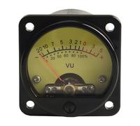 Durashmall Medidor de nivel VU Panel de volumen de audio DB con retroiluminación LED Probador de potencia de 45 mm Tablero del conductor para estudios Mezclador Sistema de amplificadores de monitoreo