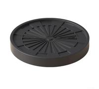 Durashmall Organizador resistente para plantas con ruedas, paquete de 2 soportes rodantes para uso en interiores y exteriores, ruedas silenciosas de 360 grados, bandeja de drenaje, color blanco, 9.84