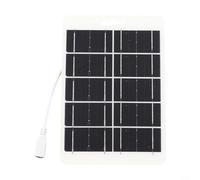 Durashmall Panel solar monocristalino de 3 W 5 V con conexión USB IP65 impermeable cargador solar portátil para teléfono móvil, banco de energía, senderismo, camping, aventuras al aire libre, 6.69 x
