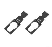 Durashmall Paquete de 2 ganchos de acero para bidones de gas de camping para tanques de propano y butano, accesorios de cocina al aire libre, color negro