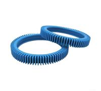 Durashmall Paquete de 2 piezas de limpiador de ruedas de presión para neumáticos delanteros y traseros 896584000-143 de 7.6 pulgadas, componentes de repuesto de goma azul para sistemas de limpieza de