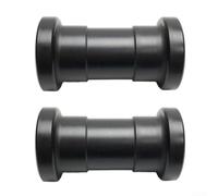 Durashmall Paquete de 2 ruedas de rodamiento para máquina de remo 638ZZ, polea de rodamiento universal, polea de acero inoxidable, para tubo rectangular de 70 mm, longitud de 96,2 mm con agujero de 8