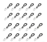 Durashmall Paquete de 20 soportes con cremallera superior para jeans, pantalones, tapón de botón, clip de ayuda de plástico y metal, fijación rápida, sin costura, ajuste seguro, esencial para armario