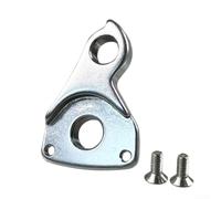 Durashmall Percha trasera de aleación de aluminio para bicicleta de 27 mm, distancia del orificio de montaje para bicicletas MOSSO y UCC, acabado plateado, incluye 2 tornillos para un cambio suave de