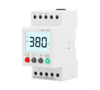 Durashmall Protector de voltaje trifásico STVP-931 para sistemas de CA de 380 V con pantalla LCD ajustable contra sobretensiones de subtensión Protección de desequilibrio de fase Montaje en riel DIN