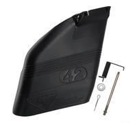 Durashmall Protector deflector de cubierta de 42 pulgadas de repuesto para cortacéspedes modelo 130968, dirige los recortes de césped para limpiarlos, incluye accesorios de montaje para una fácil