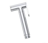 Durashmall Pulverizador de bidé de mano de acero inoxidable negro autolimpiante cabezal de ducha para limpieza personal y de baño, diseño resistente al óxido, fácil instalación (blanco)