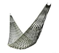 Durashmall Red de dormir de malla de nailon para acampar al aire libre con diseño de malla transpirable para patio trasero, jardín, relajación, verde militar, 240 x 80 cm, incluye 2 cuerdas
