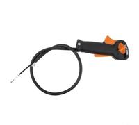 Durashmall Reemplazo del mango del interruptor de control del acelerador, para FS120 FS200 FS250, conjunto de gatillo del acelerador de cortacésped con línea de 1 m, ajuste directo OEM 4128 790 1301